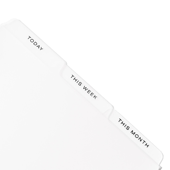 Cloth and Paper CADENCE TOP TAB PLANNER DIVIDERS | LOW PROFILE | MATTE - A5 18 - Picture 3 of 16